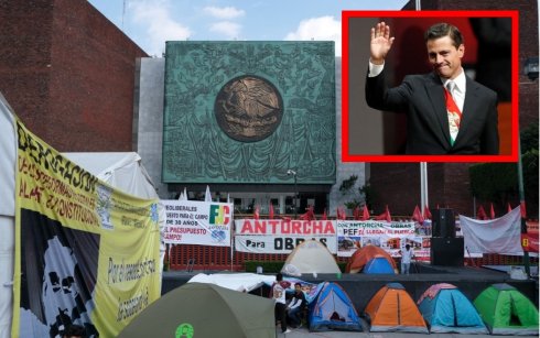 Organizaciones mimadas por EPN son las que protestan en San Lázaro